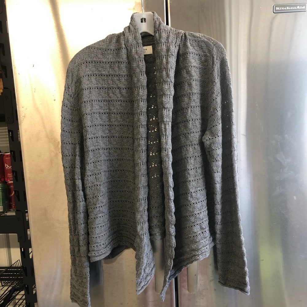 Knit cardigan.